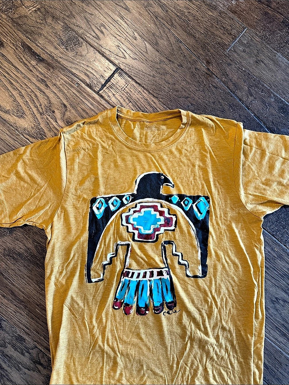Texas True Threads Thunderbird Graphic Tee Yellow